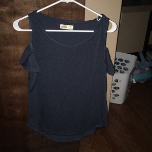Hollister loose blue shirt